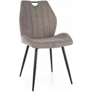 Arco beige upholstered chair with handle Signal