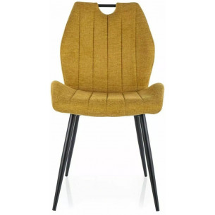 Arco curry upholstered chair with handle Signal