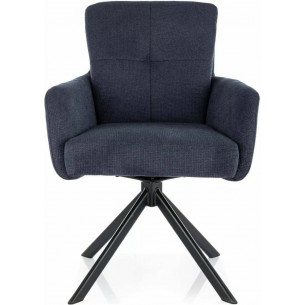 Basil dark blue swivel chair Signal