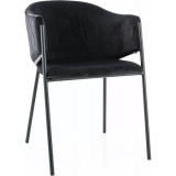 Bono black velvet chair Signal
