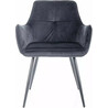 Grape black velvet chair Signal