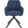 Metro navy blue swivel chair Signal