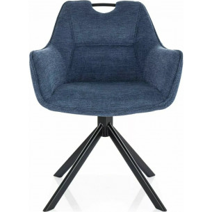 Remo navy blue swivel chair with handle Signal