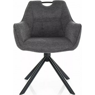 Remo dark grey swivel chair with handle Signal