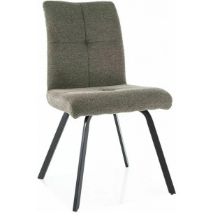 Swing olive upholstered chair with handle Signal