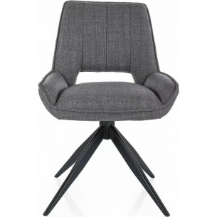 Tello grey swivel upholstered chair Signal