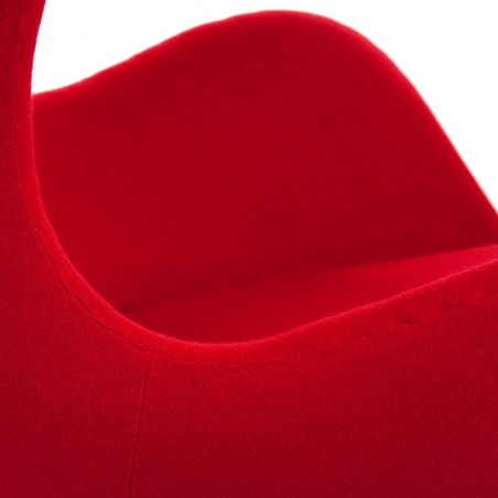 Jajo Chair Cashmere red swivel armchair D2.Design