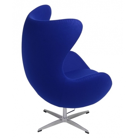 Designerski Fotel tapicerowany Jajo Chair Cashmere Atrament D2.Design do salonu i sypialni.