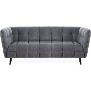 Castello 200cm dark grey&amp;wenge 3-seater upholstered sofa Signal