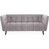 Castello 200cm beige&amp;wenge 3-seater upholstered sofa Signal