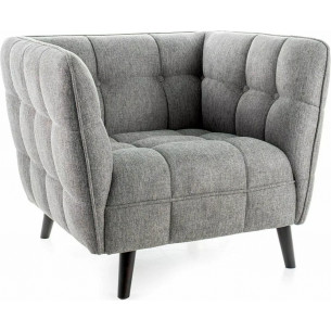 Castello grey&amp;wenge quilted upholstered armchair Signal