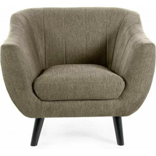 Elite olive&amp;wenge upholstered armchair Signal