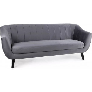 Elite 200cm grey 3-seater velvet sofa on legs Signal