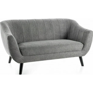 Elite 153cm gray&amp;wenge upholstered 2-seater sofa Signal