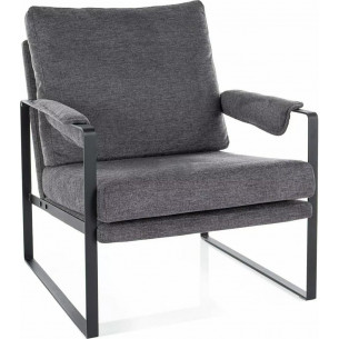 Focus brego 18 dark grey upholstered armchair Signal