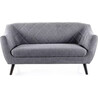 Molly brego 160cm gray&amp;wenge upholstered two-seater sofa Signal