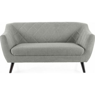 Molly brego 160cm light grey&amp;wenge upholstered two-seater sofa Signal