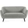 Molly brego 160cm light grey&amp;wenge upholstered two-seater sofa Signal