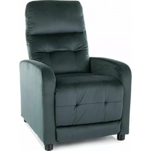 Otus green velvet folding armchair Signal