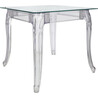 Ghost 80x80cm transparent Designer square table D2.Design