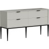 Izyda 140x40cm Cashmere Chest of Drawers with Legs OL Home