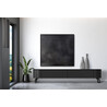 Lua 200x40cm Lua nero Oval TV cabinet on legs OL Home