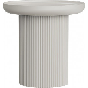 Ops 40cm cashmere Side table on ribbed base OL Home