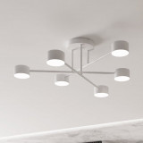 Halo VI 60cm white 6-spot semi flush ceiling lamp Emibig