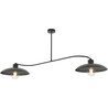 Foster 100cm black 2-spot loft ceiling lamp Emibig