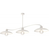 Foster 100cm white loft 3-point ceiling lamp Emibig