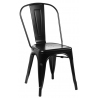 Paris insp. Tolix black metal chair D2.Design