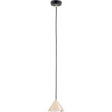 Lampa wisząca stożek Elit 12cm złota Emibig