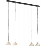 Lampa wisząca 4 punktowa na listwie Elit 90cm złota Emibig