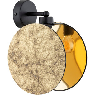 Kinkiet okrągły z abażurem Motif złoty Emibig 2