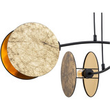 Lampa wisząca 4 punktowa z abażurami Motif 82 złota Emibig