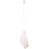 Concha LED 30cm white papier japandi pendant lamp Maxlight