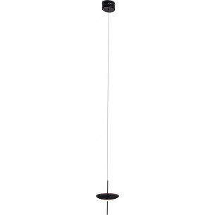 Cone LED 17.5cm black designer pendant lamp with flat shade Maxlight