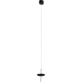 Cone LED 17.5cm black designer pendant lamp with flat shade Maxlight