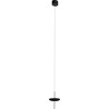 Lampa wisząca designerska z płaskim kloszem Cone LED 17,5cm czarna MaxLight