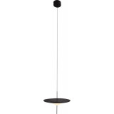 Lampa wisząca designerska z płaskim kloszem Cone LED 39cm czarna MaxLight