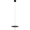 Cone LED 39cm black designer pendant lamp with flat shade Maxlight