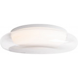 Plafon akrylowy nowoczesny Duo LED 34cm przezroczysty / biały MaxLight
