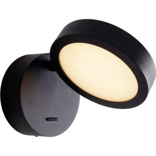 Ibiza LED black adjustable wall lamp with switch Maxlight