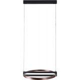 Singapore LED 63cm black&amp;bronze round pendant lamp Maxlight