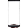 Lampa wisząca okrągła Singapur LED 63cm czarny / brąz MaxLight