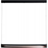 Lampa wisząca owalna Singapur LED 123cm czarny / brąz MaxLight