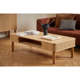 Stolik fornirowany ze schowkiem Langley 130x70cm dąb Actona Stolik fornirowany ze schowkiem Langley 130x70cm dąb Actona