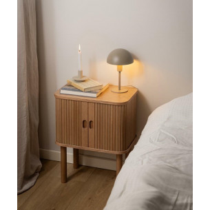 Langley 45x30cm oak veneered bedside cabinet actona