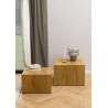 Dice oak set of square coffee tables Actona