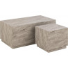 Dice grey marble coffee table set Actona